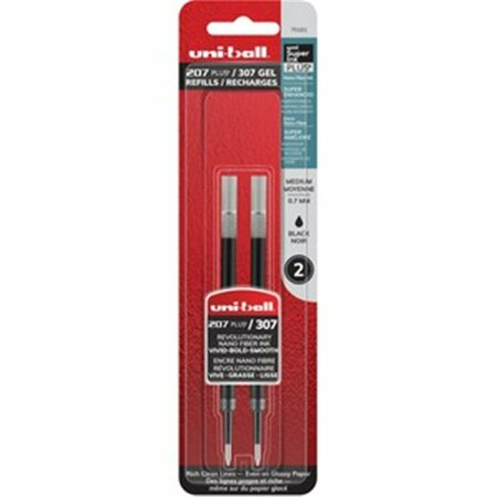 VERTEX 207 Plus Gel Rollerball Pen Refill, Black, 4PK VE3765963